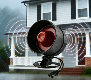 Sirène WiFi étanche à bas prix avec 110 dB, sirène WiFi Tuya pour la maison, sirène extérieure étanche avec capteur <span class=keywords><strong>de</strong></span> <span class=keywords><strong>porte</strong></span> - Product Image 1