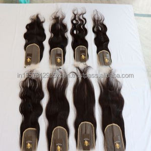 Perruque de cheveux humains indiens vierges, cuticules alignées, Temple brut, transparent Hd, fermeture frontale en dentelle complète - Product Image 4