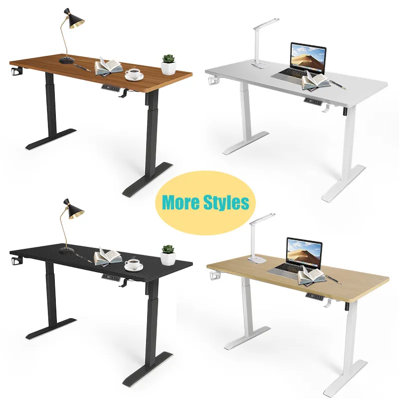 Bambootop factory Eco- bamboo desktop Contracted Style Adjustable Lifting Bamboo desk For stand up Office Home