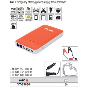 Arrancador de Coches Ultrafino E-Tuo, 300A Pico, Entrada de 12V, Luz LED, Energía de Emergencia para Automóviles de Pasajeros YT-83081 - Product Image 3