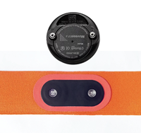 Capteur de fréquence cardiaque intelligent professionnel OEM pour le sport, avec bouton personnalisé, mesure de distance, ECG, ceinture HRM de remplacement, sangle conductrice personnalisée