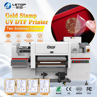 LETOP 60CM Uv Foil Gold Impresoras Roll to Roll Digital Plotter Print Inkjet Printer Mesin Cetak Label UV DTF Stempel Emas