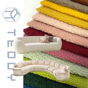 Tela de tapicería de terciopelo de lujo de fabricante moderno, forro polar de peluche unido con tela de forro polar de peluche - Product Image 5