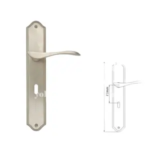 Brass door handle back plate YK-B067