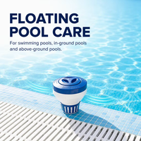 GYDACO YD-C014 Schwimmender 8-Zoll-Chlorinator für Pool-Chemikalienabgabe, 3-Zoll-Tabletten, Blau, PE-Kunststoff, Pool und Zubehör