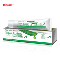 Grossiste Fabricant Personnalisé Dentifrice Herbal Menthe Blancheur Anti-Carie Sans Fluorure à l'Aloe Vera pour Usage Domestique