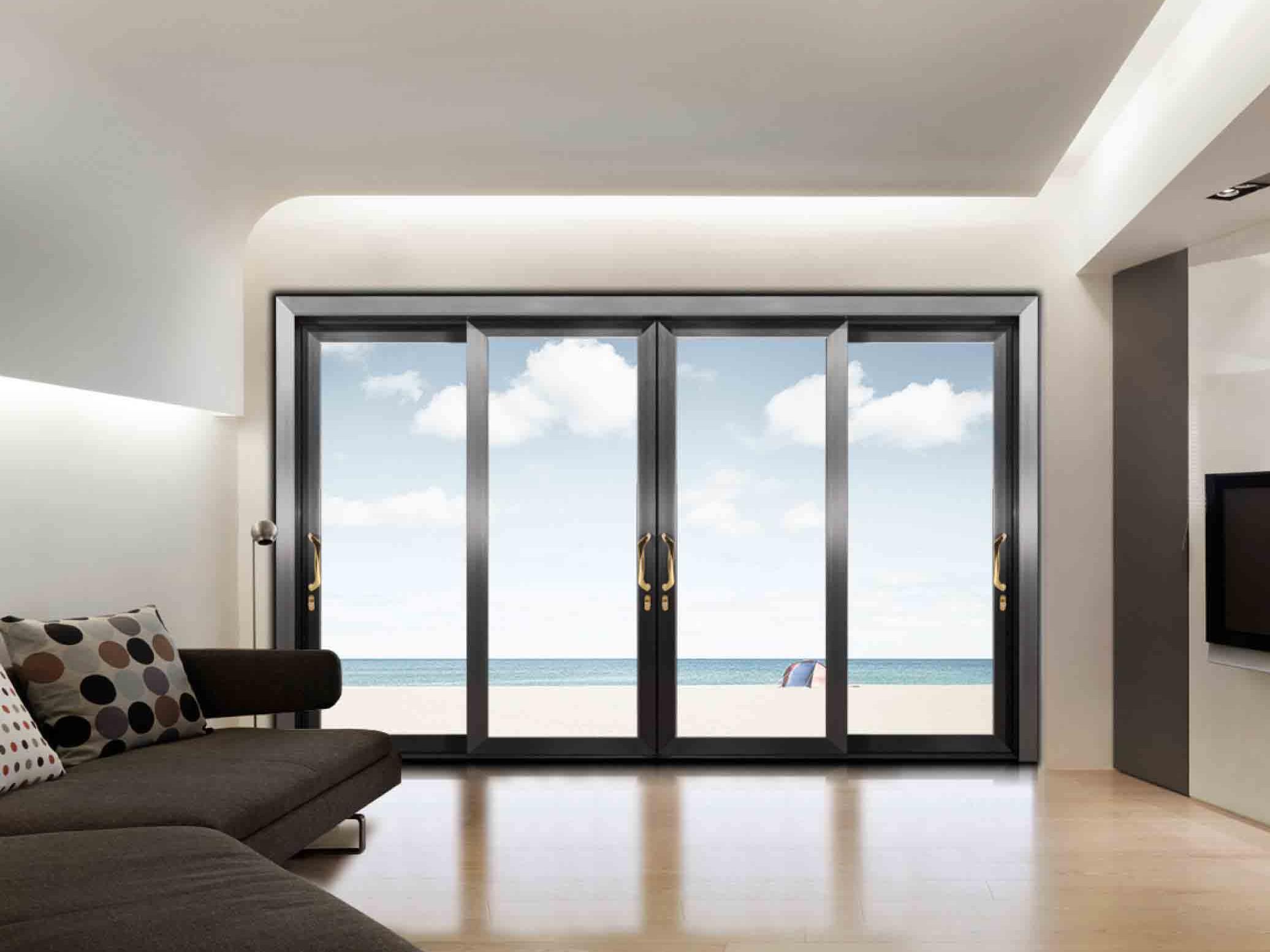 GB/T8814 Casement Aluminum Impact Resistant Windows Double Glazing