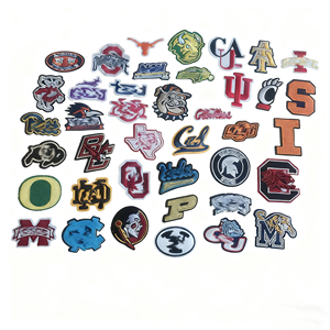 Patchs brodés thermocollants populaires pour vêtements, avec logo d'équipe de football américain universitaire - Product Image 1