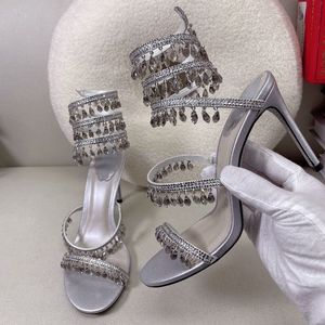Ankle Wrap New Trend Tacones De Mujer Ankle Strap Custom Shoes Women Stretch <b>Wire</b> Heels - Product Image 3