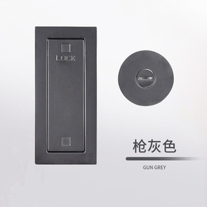 Cerradura de Aluminio Especial para Puertas Corredizas sin Rieles, Diseño Minimalista para Dormitorio, Sala de Estar y Villa - Product Image 3