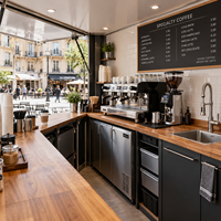 Mini-bar conteneurisé pop-up de 10 pieds avec machine à crème glacée – Kiosque portable pour café