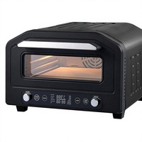 Four à pizza électrique multifonctionnel en acier inoxydable à convection sans ventilation, grande capacité, pour camping-car, maison et cuisson en extérieur
