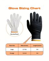 ANBOSON Gants de barbecue jetables en coton nitrile noir résistant à la chaleur pour hommes femmes fumeurs
