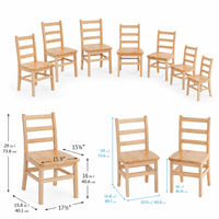 Chaise en bois Montessori pour tout-petits, mobilier de garderie préscolaire avec dossier arrondi pour les zones d'activités des enfants en maternelle