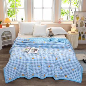 Piumino Estivo in Cotone Lavato Personalizzato OEM ODM, Trapuntato con Stampa Cartoon, Traspirante, Morbido e Sottile per Aria Condizionata - Product Image 5