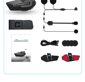 Maxto X2 2 Всадники мотоциклетный шлем Bluetooth домофон гарнитура - Product Image 6