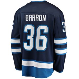 刺绣温尼伯曲棍球球衣海军 #55马克·谢菲尔 #81凯尔·康纳曲棍球制服 - Product Image 6