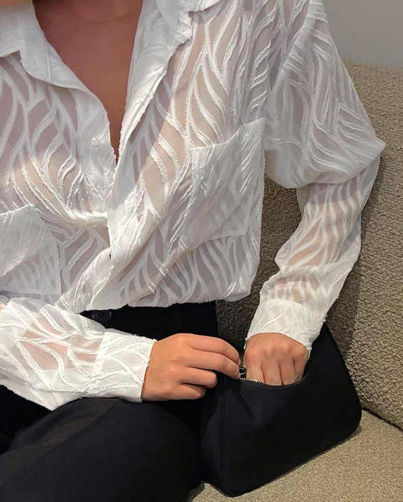 transparent long sleeve top