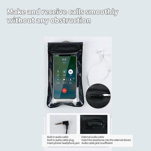 Sports Versatile Large Size IPX8 Touchable <strong>Waterproof</strong> Mobile <strong>Bag</strong> TPU <strong>SmartPhone</strong> Pouch with Headphone Port - Product Image 3