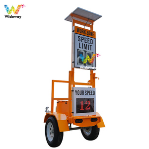 Señal de límite de velocidad con radar solar portátil y plegable para montaje <span class=keywords><strong>en</strong></span> remolque <span class=keywords><strong>en</strong></span> carretera - Product Image 2
