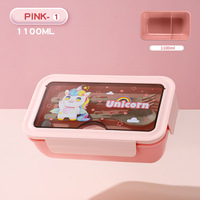 Ensemble de boîtes à lunch pour enfants Awards en PP, 2 compartiments, design pliable, réutilisable, écologique, avec couvercle en PP et bouteille d'eau pour l'école