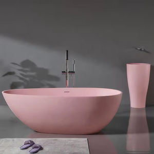 Bañera de Hidromasaje Ovalada de Piedra Artificial, Ecológica, Duradera y Personalizable, con 1 Año de Garantía, para Interiores, Hoteles y Villas - Product Image 2
