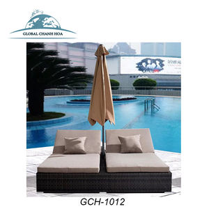 เก้าอี้พักผ่อนพลาสติกริมสระว่ายน้ำโรงแรมคาบาน่าริมชายหาด - Product Image 4