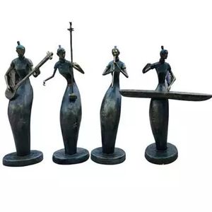 Figura decorativa para el hogar, estatua abstracta para madre e hijo, regalos para el día de la madre, estatua de Metal hecha a mano - Product Image 5