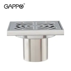 Gappo Penghilang Bau Saluran Pembuangan, Anti Bau Anti Serangga Stainless Steel 304 Kamar Mandi Ubin Insert Kuningan Floor Drain G81052