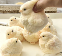 Jouet anti-stress amusant en forme de poussin à presser, fait main, artisanal, similaire au jouet anti-stress Rednote