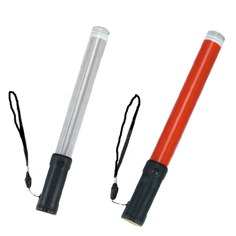 36cm outdoor parking guide command Led trafic wands public safety traffic direction handheld signal light batons with flashlight