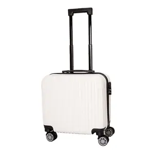 18-20定制标志轻质耐用机场皮革手推车旅行包行李箱携带滚动行李袋