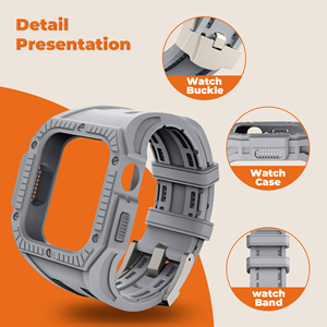 <span class=keywords><strong>Coque</strong></span> Chungming en TPU robuste avec bracelet pour <span class=keywords><strong>Apple</strong></span> <span class=keywords><strong>Watch</strong></span> Ultra 2 49mm, bracelet antichoc extérieur sport pour <span class=keywords><strong>Apple</strong></span> <span class=keywords><strong>Watch</strong></span> Series 9 - Product Image 2