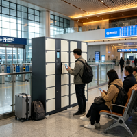 Casier à bagages intelligent avec écran tactile pour aéroport et gare, casier de stockage numérique intelligent avec système logiciel