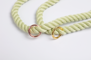 Correa de cuerda para perro hecha a mano al por mayor, cuerda de algodón hecha a mano teñida de color resistente, correa de cuerda para perro multifunción - Product Image 4