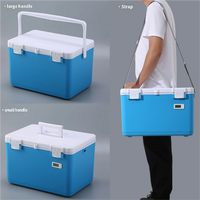 Conteneur Réfrigérant Portable Moderne de 22L, Qualité Alimentaire, Léger et Durable, avec Poignée, Réutilisable pour Chaîne du Froid, Garde le Vin Pendant 25 Jours