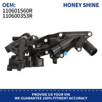 110601560R 110600353R Boîtier de sortie d'eau de refroidissement pour Renault Captur Megane Scenic Dacia 1.2 TCe