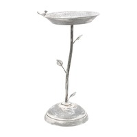 Grand noir défilement travail oiseau bain Vintage grand jardin pelouse cour décor extérieur eau chauffée métal oiseau bain supports pour l'extérieur