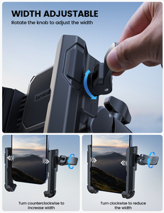 Support de téléphone pour moto Lamicall BP12 avec amortissement des chocs, fixation rapide 1s, support de <span class=keywords><strong>vélo</strong></span>, pince de fixation, accessoires de course - Product Image 4