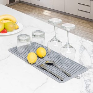 Tapete Escurridor de Platos Resistente al Calor, Antideslizante, de Silicona, para Secar Agua, Fácil de Limpiar, para Mesa, Fregadero, Cocina - Product Image 6
