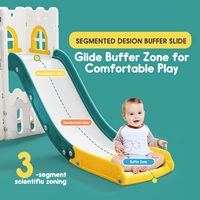 Casa de Juegos Interior para Niños LiYou, Toboganes de Plástico para Niños de 2 a 6 Años con Almacenamiento, Uso Residencial y para Jardín de Infancia