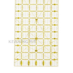 Kearing Règle de Quilting Droite pour Patchwork <span class=keywords><strong>Acrylique</strong></span> 24 "* 6" Lignes de <span class=keywords><strong>Couture</strong></span> Échelle Impériale Règle de Quilting pour Handicrafter KPR2406 - Product Image 5