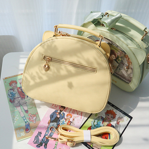 Bolso Ita de PU personalizado con alfileres, ventana de PVC, bolso pequeño de dibujos animados a la moda, bolso de hombro transparente encantador - Product Image 5