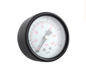 Medidor de pressão de concha de aço preto comum de 50mm, conexão traseira de barra <span class=keywords><strong>10</strong></span> - Product Image 2