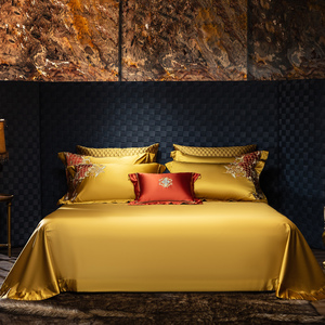 Sunny Textile Venta al por Mayor Nuevo Juego de Ropa de Cama de Cuatro Piezas de Brocado de Alta Precisión <span class=keywords><strong>100</strong></span>% Algodón de Fibra Larga - Product Image 2