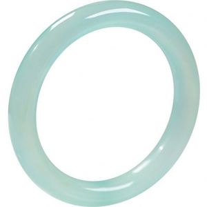 Calcedonio naturale <span class=keywords><strong>azzurro</strong></span> di colore congelato ragazza agata di giada simile al ghiaccio sottile striscia rotonda blu ghiaccio trasparente braccialetto di bellezza HANFU - Product Image 5