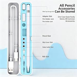 Multifunctional Stylus Pen Storage Case Hard Shell Anti-drop Protective Box Stylus Pen Storage Case for Most <b>Tablet</b> Pens - Product Image 1