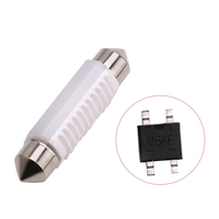 Lampe LED double pointe pour intérieur de voiture, éclairage de toit et de coffre modifié avec double ampoule, accessoire de lecture et de plaque d'immatriculation