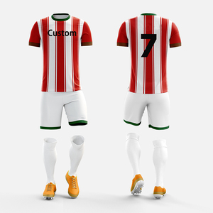 Divise da <span class=keywords><strong>Calcio</strong></span> OEM per Squadre Nazionali, Maglia da <span class=keywords><strong>Calcio</strong></span> Americana Giovanile Rossa e Bianca, Maglietta da <span class=keywords><strong>Calcio</strong></span> Economica e Semplice - Product Image 1