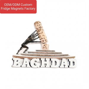 Magneti per Frigorifero Personalizzati in Poliresina dell'Iraq, Souvenir con Monumenti di Baghdad in Rilievo, Adesivi per Collezioni di Musei e Regali - Product Image 1